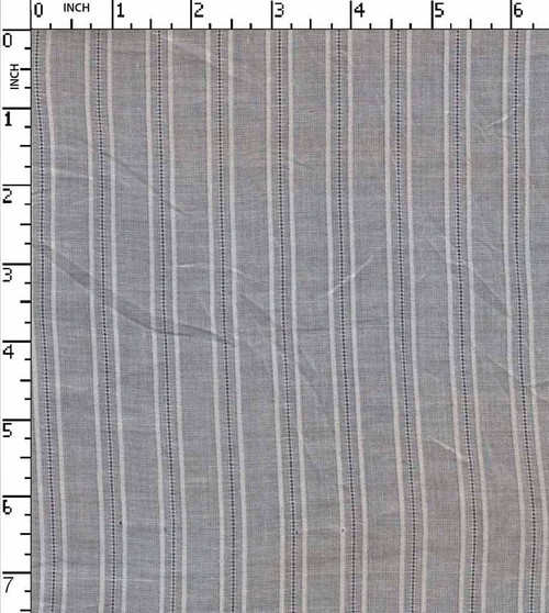 100% Cotton Yarn Dyed Dobby Leno Stripe White Leno  Gsm-57 Mcc-46-Da