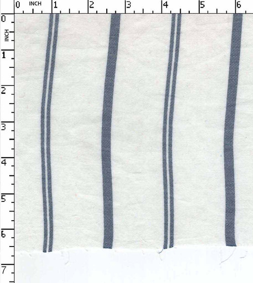 100% Cotton Yarn Dyed Twill Awning Stripe White/Blue   Gsm-89 Mcc-48-Da