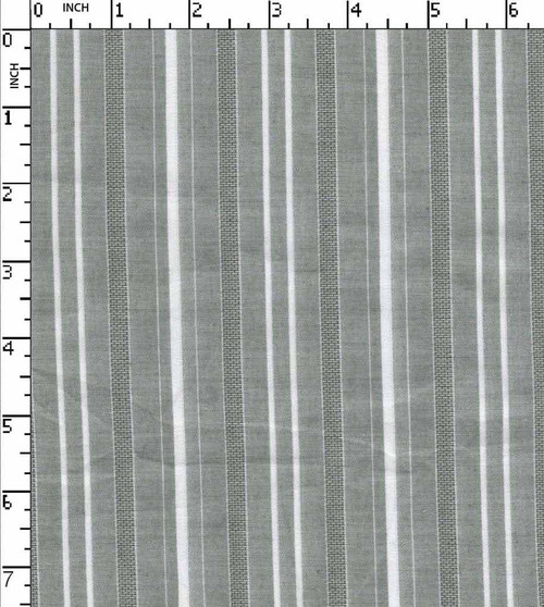 100% Cotton Yarn Dyed Dobby Pencil Stripe White/Green   Gsm-114 Mcc-58-Da