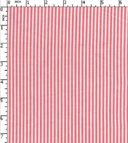 100% Cotton Yarn Dyed Oxford Candy Stripe Pink/White Slub  Gsm-110 Mcc-61-Da
