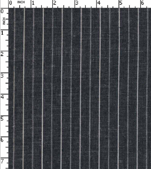 100% Cotton Yarn Dyed Oxford Pin Stripe Navy/White Chambray  Gsm-193 Mcc-80-Da