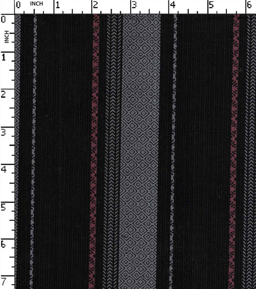 100% Cotton Printed Corduroy Broad Stripe
