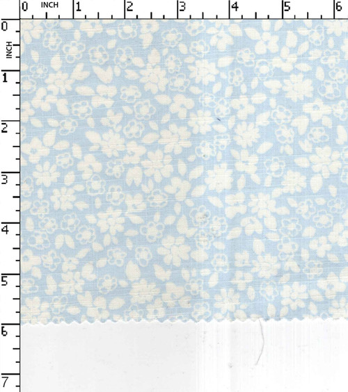 100% Cotton Printed Slub Floral