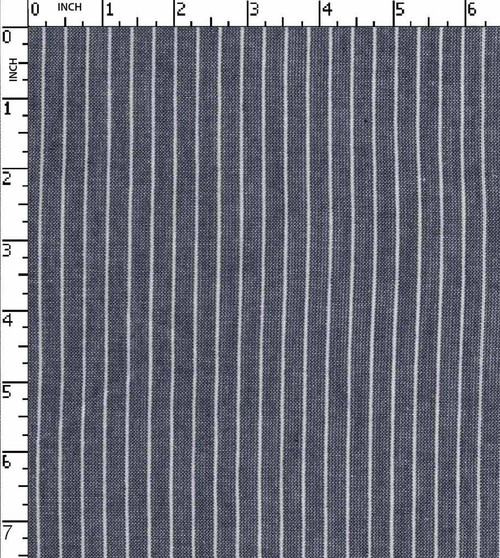 100% Cotton Yarn Dyed Oxford Candy Stripe Navy/White   Gsm-120 Mcc-96-Da