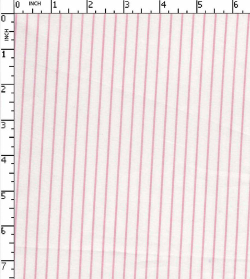 100% Cotton Yarn Dyed Plain Pin Stripe Pink/White   Gsm-105 Mcc-122-Da