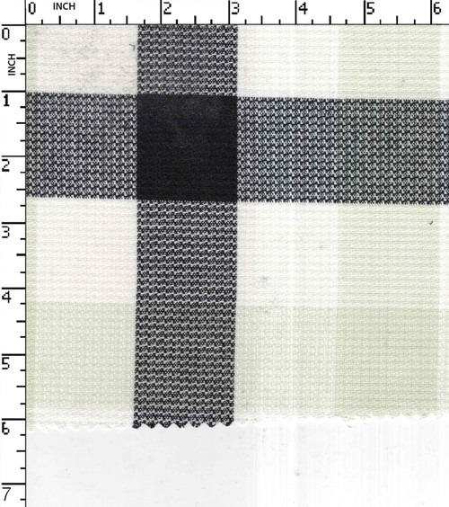 100% Cotton Yarn Dyed Dobby Medium Check