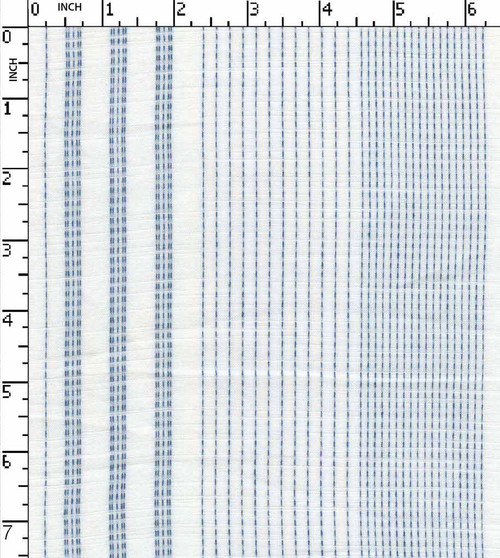 100% Cotton Yarn Dyed Dobby Stitching Stripe Blue/White   Gsm-81 Mcc-129-Da
