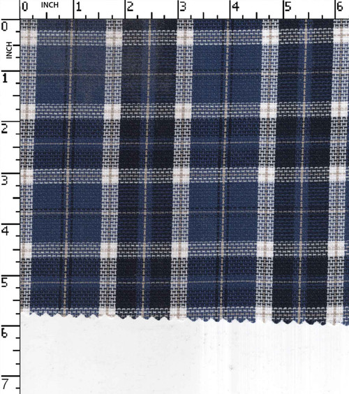 100% Cotton Yarn Dyed Matty Medium Check
