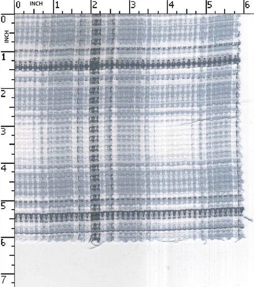 100% Cotton Yarn Dyed Rib Dobby Medium Check