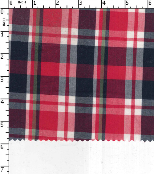 100% Cotton Yarn Dyed Plain Big Check