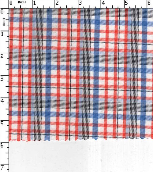 100% Cotton Yarn Dyed Twill Medium Check