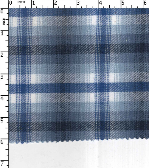 100% Cotton Yarn Dyed Twill Medium Check