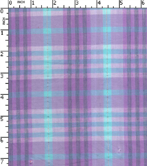 100% Cotton Yarn Dyed Plain Medium Check