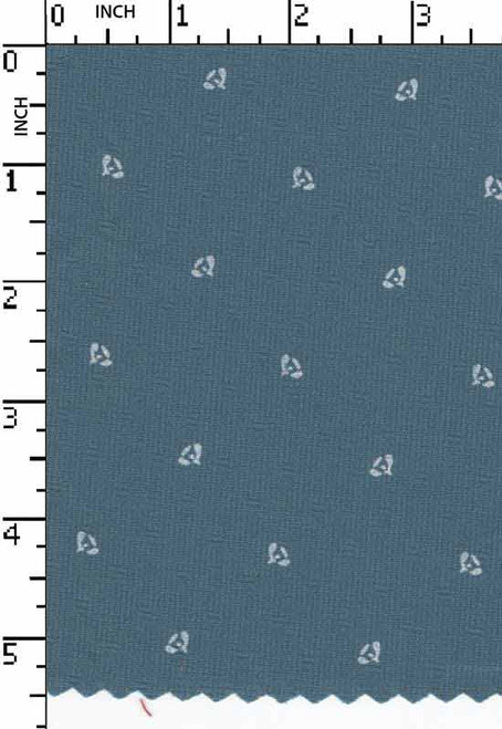 100% Cotton Printed Dobby Disty Floral Print Blue/White   Gsm-121 Msm-Ms12-3155-1-Da