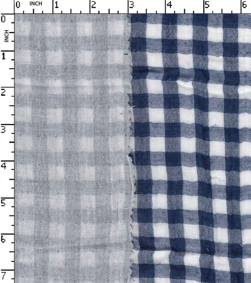 100% Cotton Yarn Dyed Double Cloth 1Cm Gingham Check