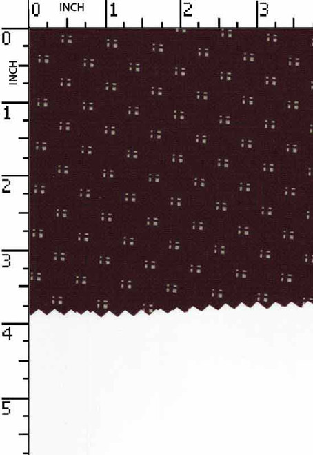 100% Cotton Printed Dobby Minimal Print Maroon/Beige   Gsm-121 Msm-Ms12-3161-2-Da