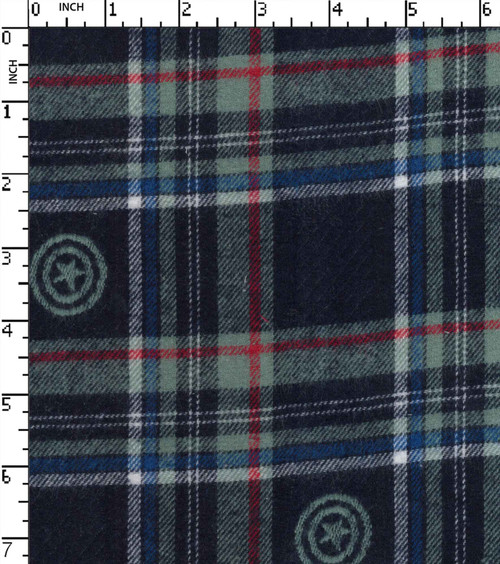 100% Cotton Yarn Dyed Twill Plaid Check/With Star