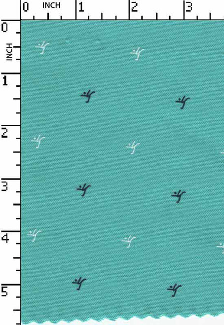 100% Cotton Printed 2/2 Matty Conversational Print Blue/White/Navy   Gsm-138 Msm-Ms12-3132-2-Da