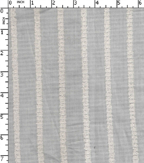 100% Cotton Solid Dyed Dobby Stripe With Cut Butta