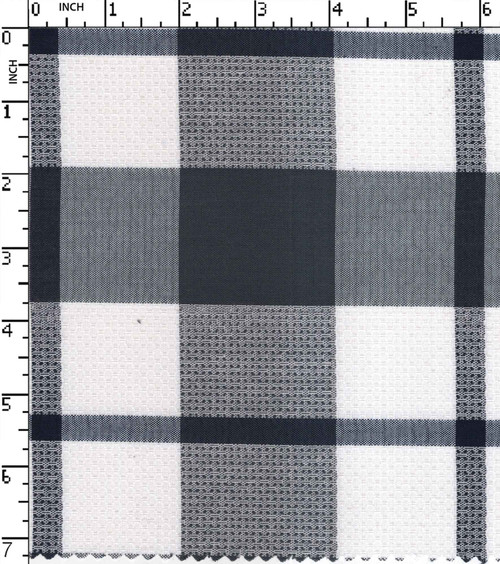 65% Cotton 35% Poly Yarn Dyed Dobby Big Check