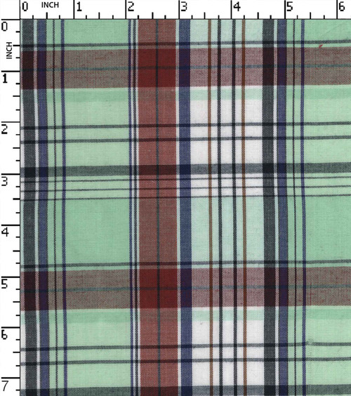 100% Cotton Yarn Dyed Plain Big Check