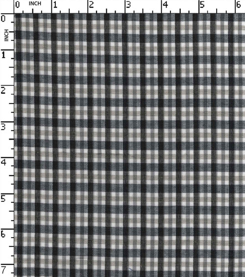100% Cotton Yarn Dyed Plain Small Check