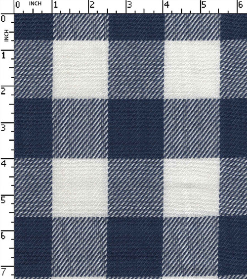 100% Cotton Yarn Dyed 2/2 Twill Tom Tom Check