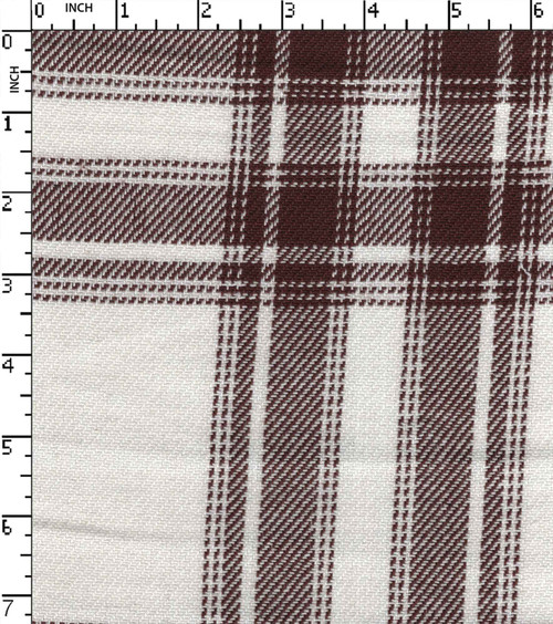 100% Cotton Yarn Dyed 2/2 Twill Big Check