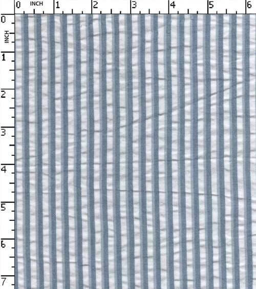 100% Cotton Yarn Dyed Seersucker Thin Thick Stripe