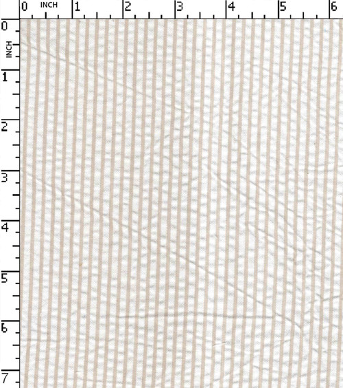 100% Cotton Yarn Dyed Seersucker 2Mm Stripe