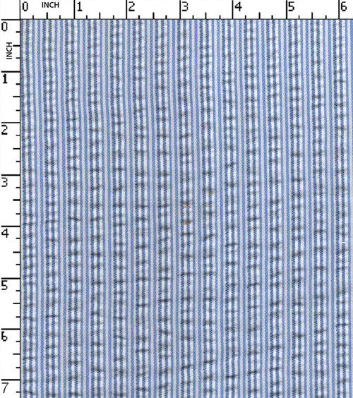 100% Cotton Yarn Dyed Seersucker 1Mm Stripe