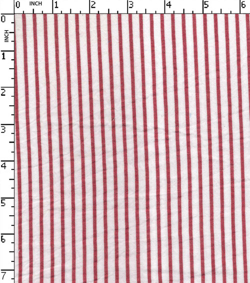 100% Cotton Yarn Dyed Seersucker 2Mm Stripe