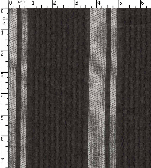 100% Cotton Yarn Dyed Plain Dobby Stripe Olive/White Lurex  Gsm-94 Wid-111-Da