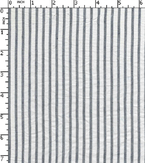 100% Cotton Yarn Dyed Seersucker 3Mm Stripe