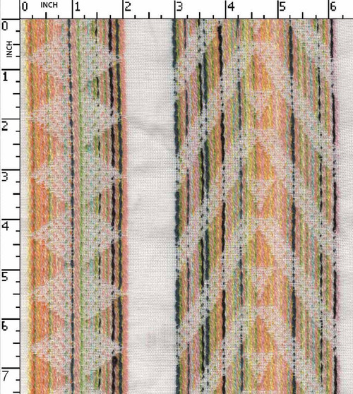 100% Cotton Yarn Dyed Jacquard Jacquard Stripe Multi Colour   Gsm-36 Wid-129-Da