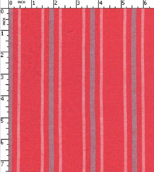 100% Cotton Yarn Dyed Plain Pencil Stripe Pink/White/Grey Crinkle  Gsm-105 Wid-134-Da