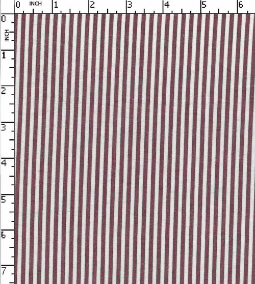 100% Cotton Yarn Dyed Plain Candy Stripe White/Red/Black   Gsm-97 Wid-143-Da
