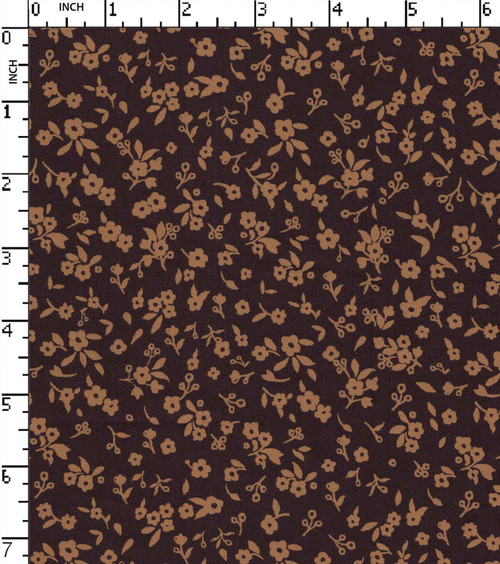 100% Cotton Printed Satin Ditsy Flower