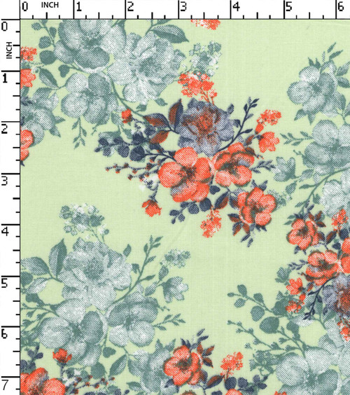 100% Cotton Printed Plain Floral
