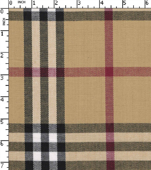 100% Cotton Yarn Dyed Twill Big Chek