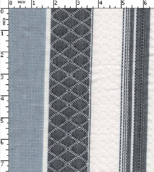 100% Cotton Yarn Dyed Jacquard Jacquard Stripe White/Navy/Blue   Gsm-60 Wid-155-Da