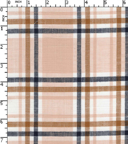 100% Cotton Yarn Dyed Twill Medium Check