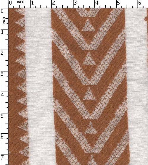 100% Cotton Yarn Dyed Jacquard Jacquard Stripe Brown/White   Gsm-61 Wid-159-Da