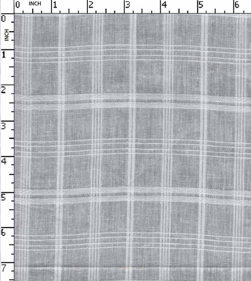 100% Cotton Bleached Dobby Rib Check White   Gsm-86 Wid-303-Da