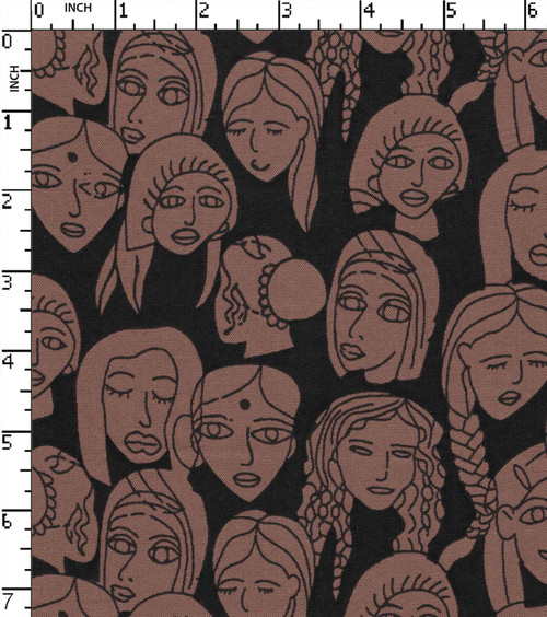 100% Viscose Printed Plain Face