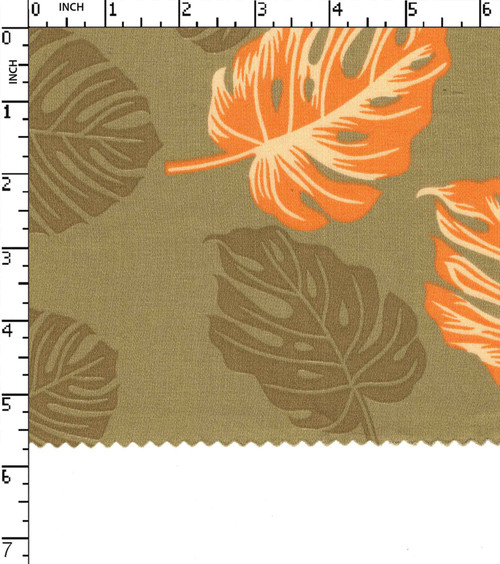 100% Cotton Printed Satin Leaf