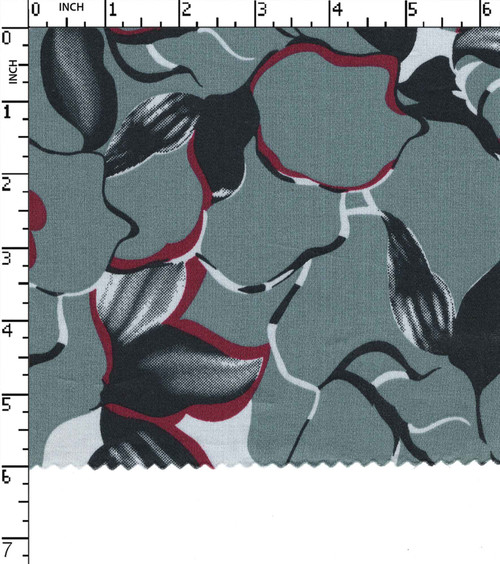 100% Cotton Printed Satin Flower