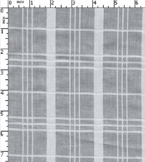 100% Cotton Bleached Dobby Satin Check White   Gsm-94 Wid-340-Da