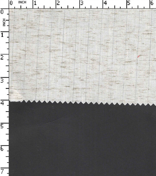 Poly Cotton Yarn Dyed Plain Pin Stripe With Neps