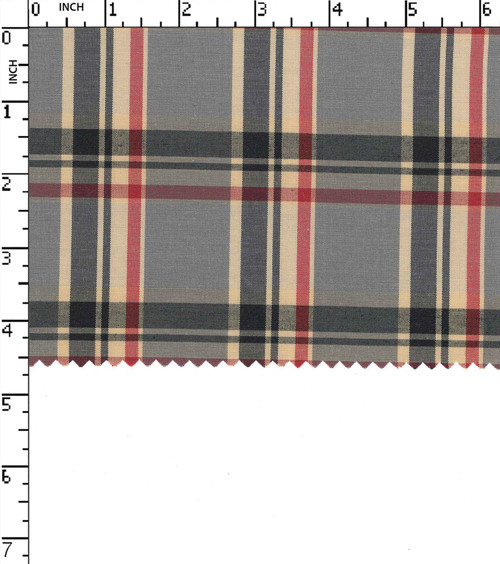 100% Polyester Yarn Dyed Plain Medium Check
